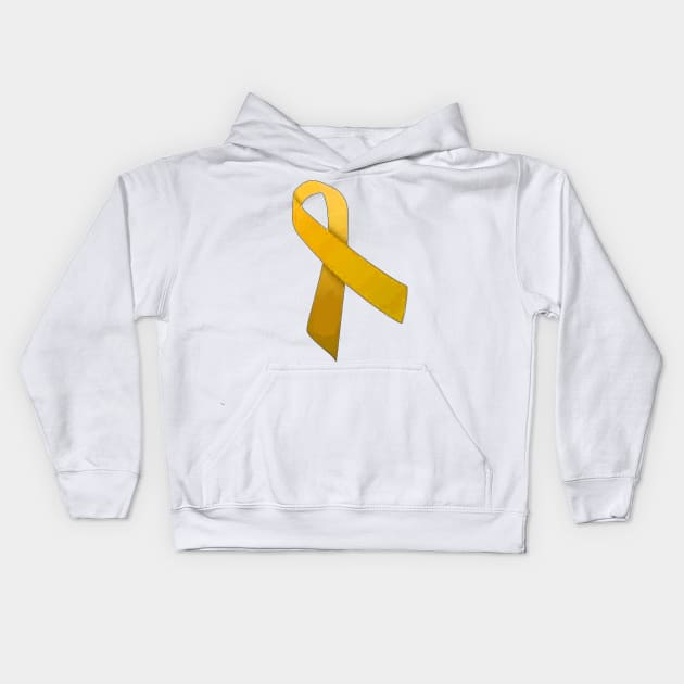 awareness ribbon Kids Hoodie by ZoeBaruch